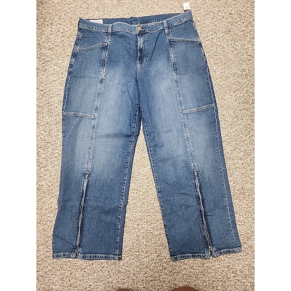 GAP MID RISE 90'S LOOSE MID RISE JEANS 35/20 NWT‎